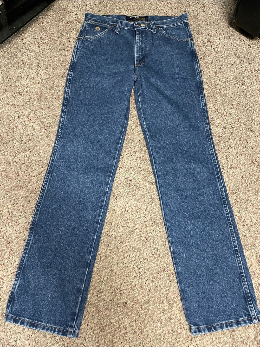 Vintage wrangler high rise straight leg jeans